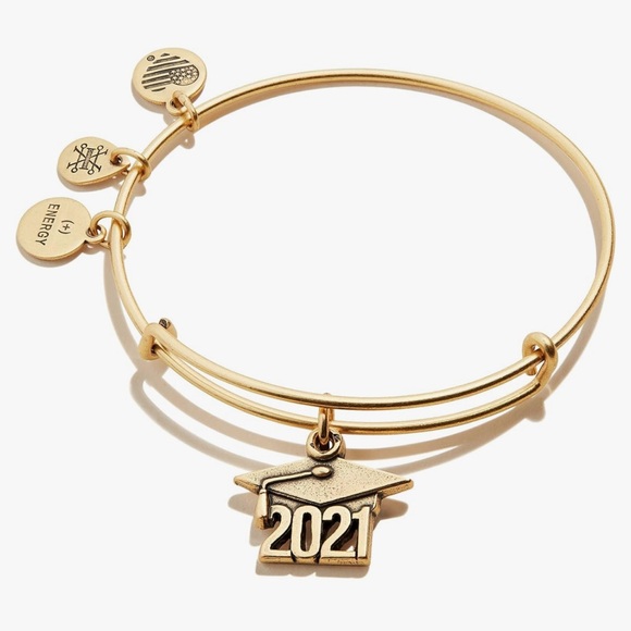 Alex and Ani Gold 2021 Graduation Bangle Bracelet - Picture 1 of 8